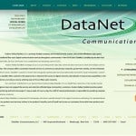 Datanet broadband company website redesign using WordPress