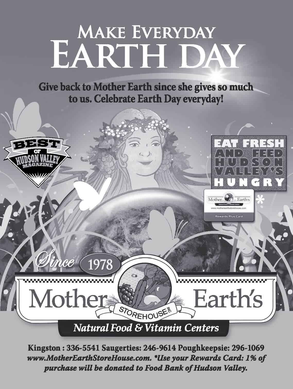 Black and White Earth Day Ad