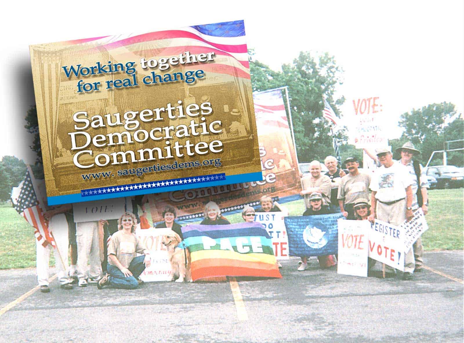 Political banner sign