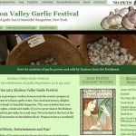 AFTER Web site redesign of Hudson Valley Garlic Festival