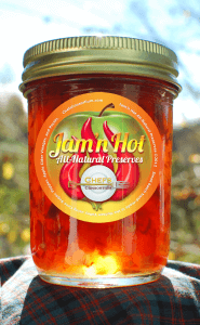 Label Design for Jam'n Hot All-Natural Preserves